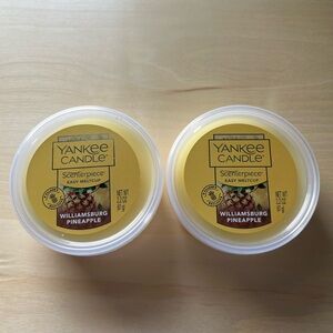 Two New Yankee Candle Williamsburg Pineapple Scenterpiece Wax Melt Cups